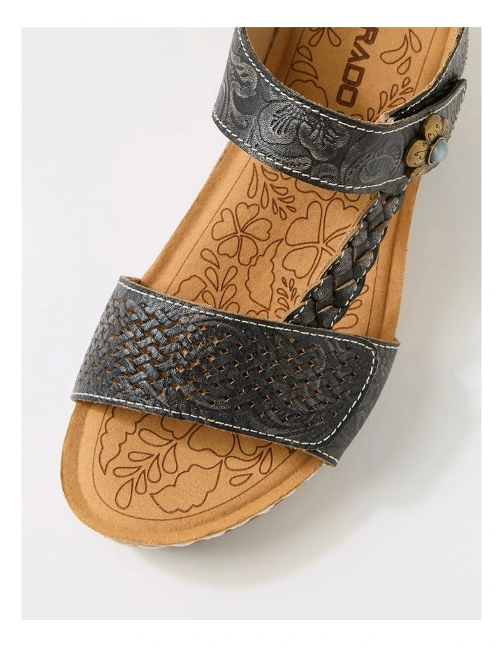 Jade Black Leather Sandals image 4