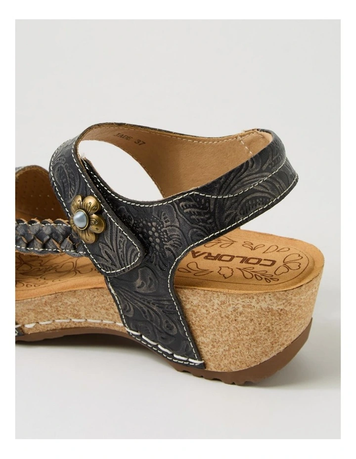 Jade Black Leather Sandals image 5