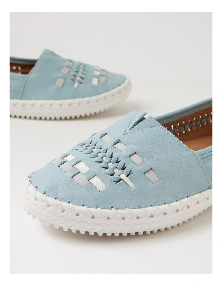 Wandies Dove Blue Multi Leather Loafers image 5
