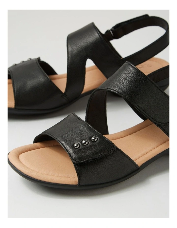 Bills Black Leather Sandals image 5
