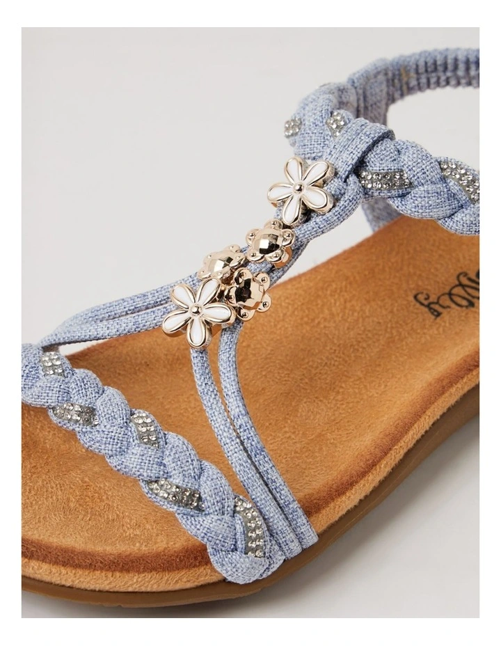 Frose Denim Blue Multi Sandals image 5