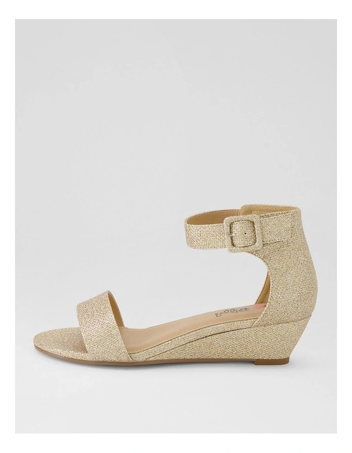 Macki Pale Gold Glitter Sandals image 1