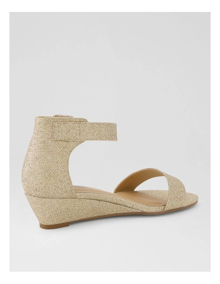 Macki Pale Gold Glitter Sandals image 3