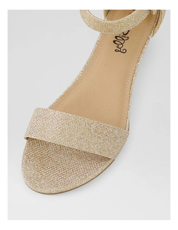 Macki Pale Gold Glitter Sandals image 4