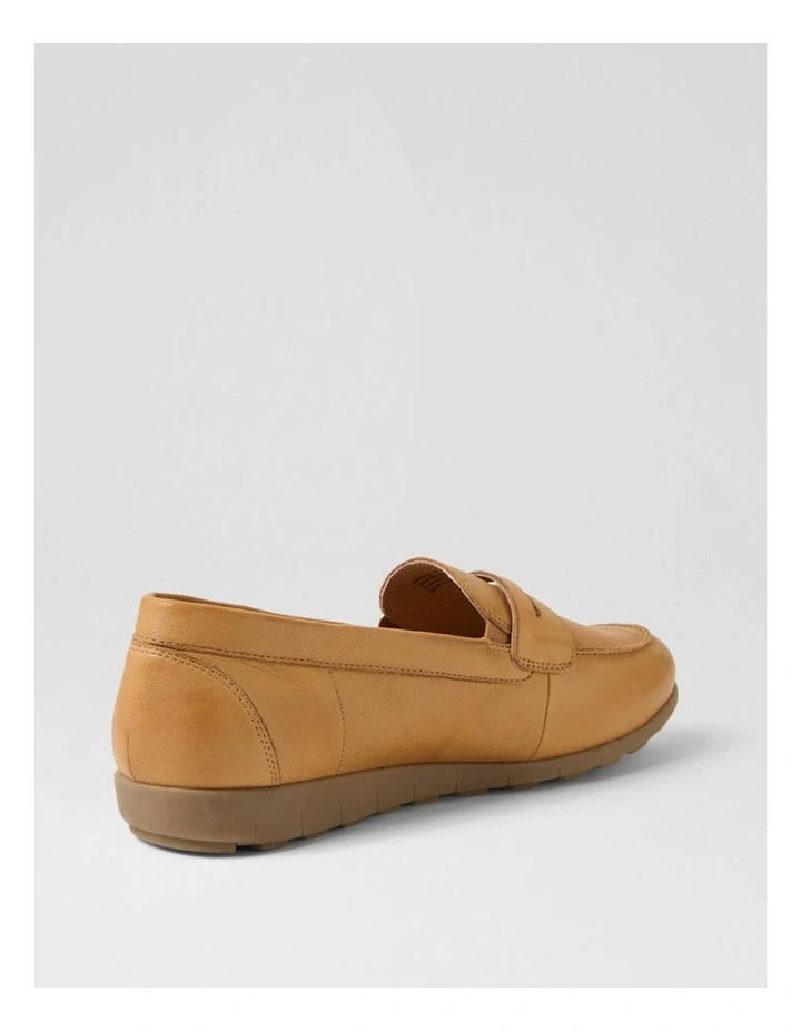 Birdi Dark Tan Wide Fit Leather Loafers image 3