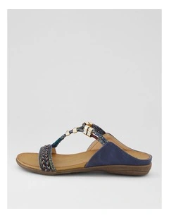 Oarsine Navy Nubuck Pu Slides