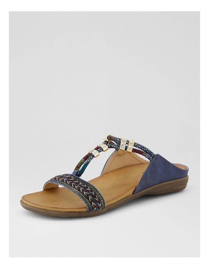 Oarsine Navy Nubuck Pu Slides image 2