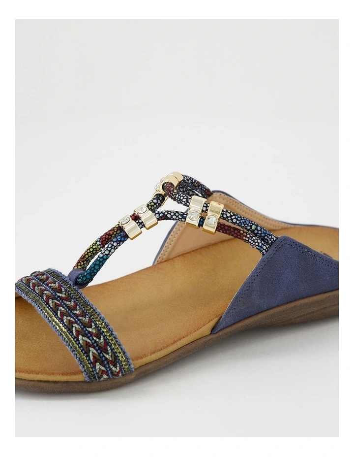 Oarsine Navy Nubuck Pu Slides image 5