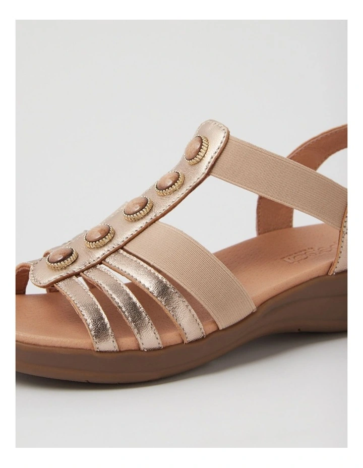 Mason Champagne Leather Sandals image 5