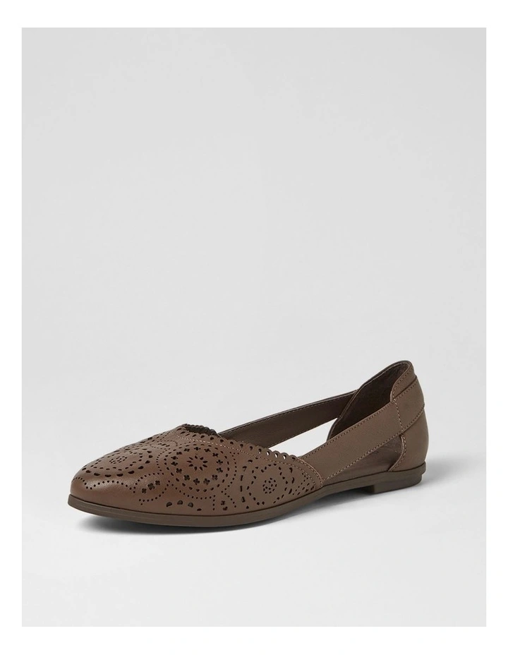 Loama Mocca Leather Ballet Flats image 2
