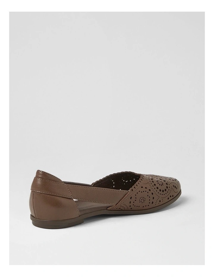 Loama Mocca Leather Ballet Flats image 3