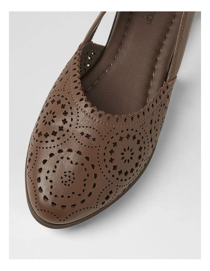 Loama Mocca Leather Ballet Flats image 4