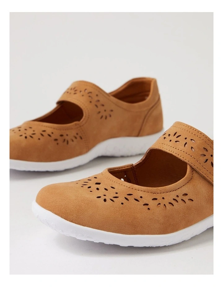 Lorrist Light Tan Nubuck Pu Mary Janes image 5