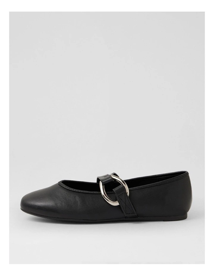 Pearsoni Black Flat Shoes image 1