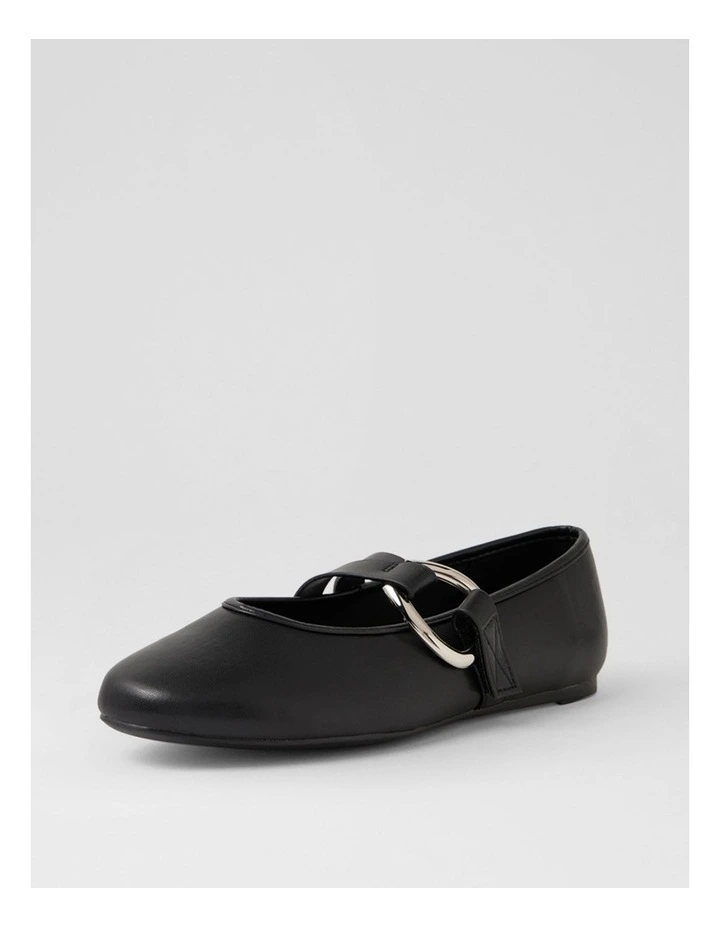 Pearsoni Black Flat Shoes image 2