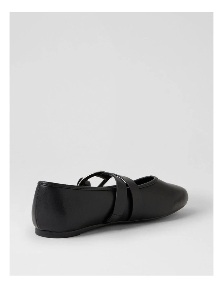 Pearsoni Black Flat Shoes image 3