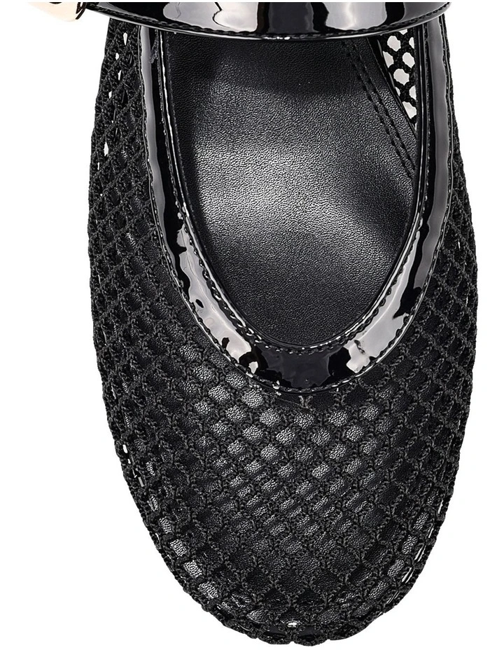 Tavi Mary Jane Ballet Flats - Black Mesh image 4