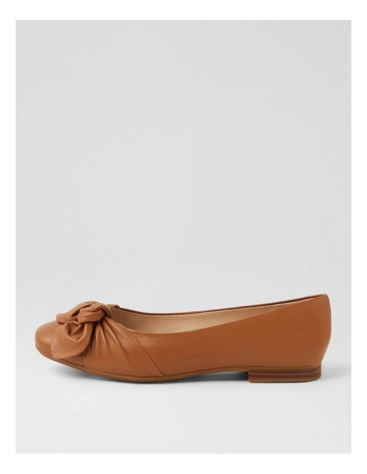 Ulrich D Dark Tan Leather Ballet Flats image 1