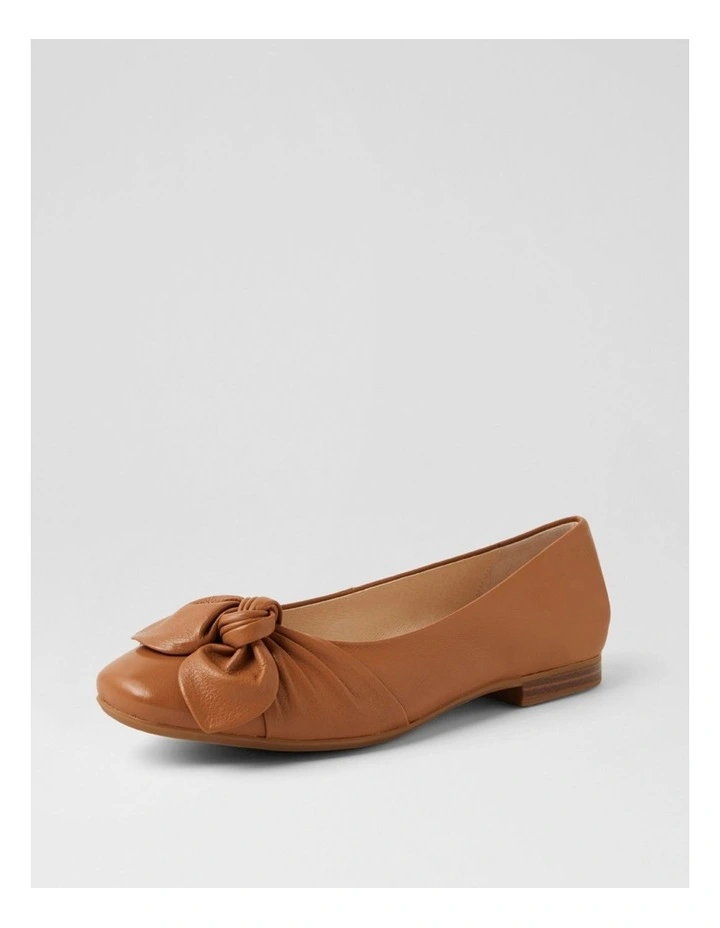 Ulrich D Dark Tan Leather Ballet Flats image 2