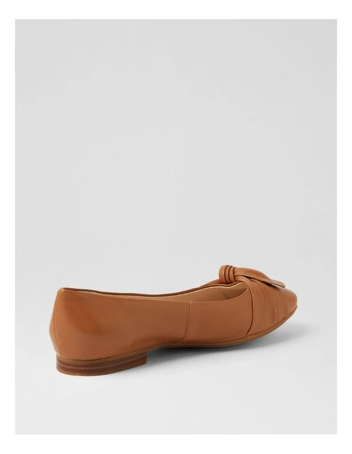 Ulrich D Dark Tan Leather Ballet Flats image 3