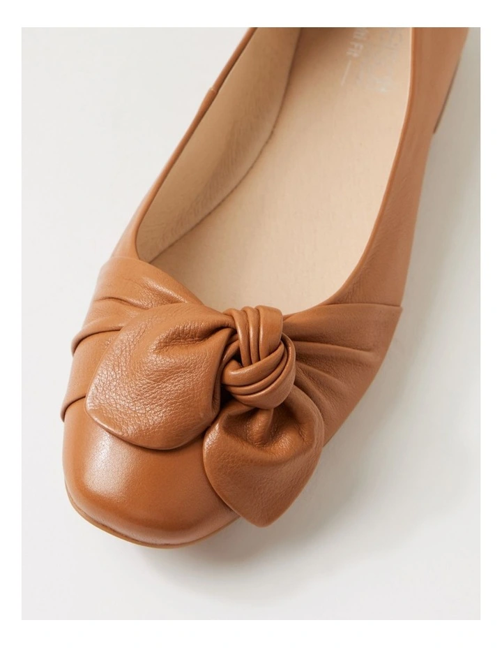 Ulrich D Dark Tan Leather Ballet Flats image 4