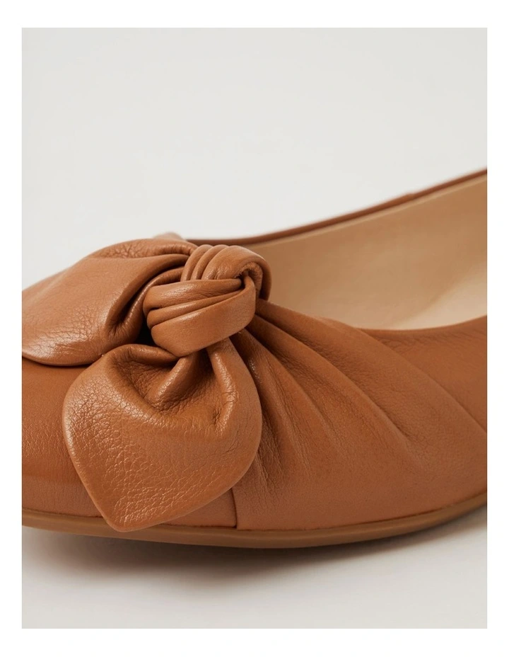 Ulrich D Dark Tan Leather Ballet Flats image 5