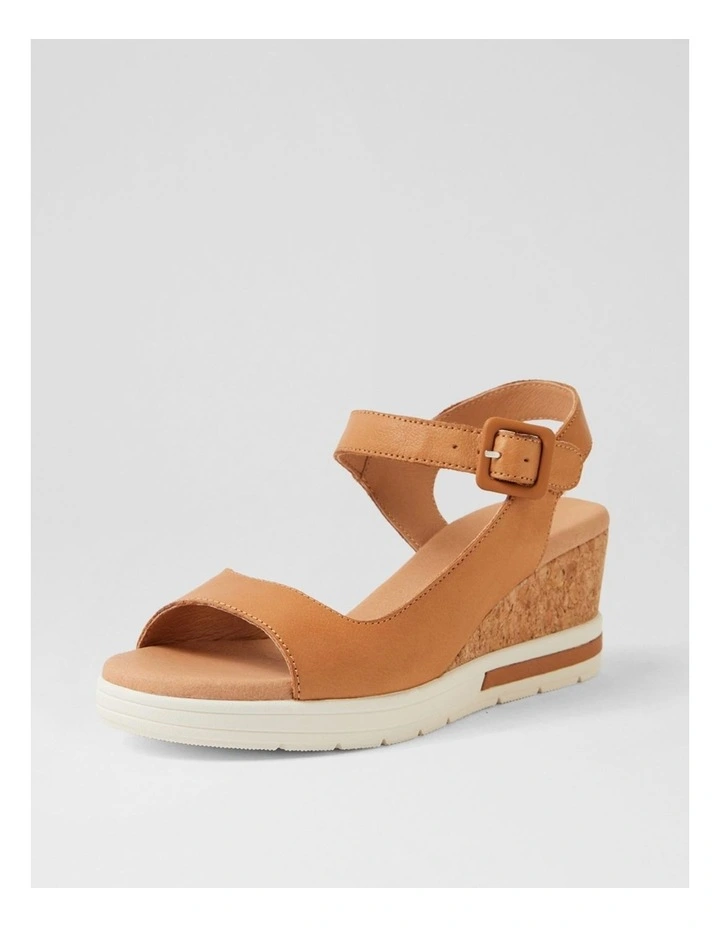 Afelia Dark Tan Leather Sandals image 2