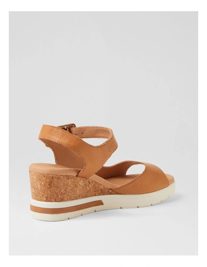 Afelia Dark Tan Leather Sandals image 3