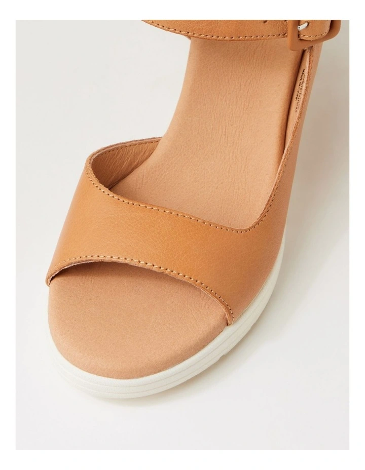 Afelia Dark Tan Leather Sandals image 4