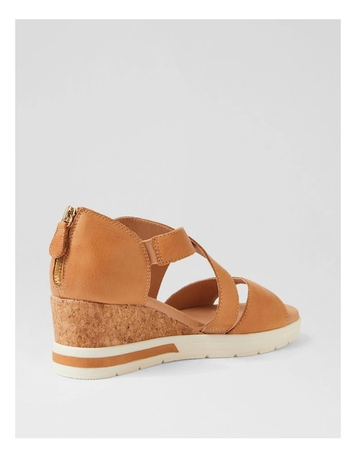 Amy Dark Tan Leather Sandals image 3