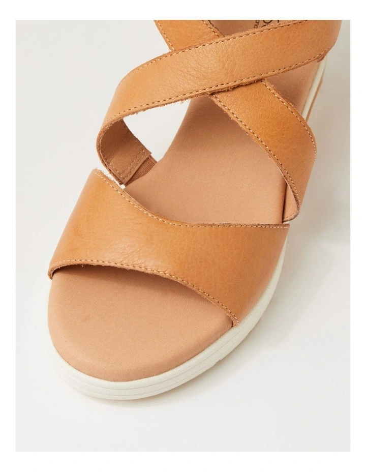Amy Dark Tan Leather Sandals image 4