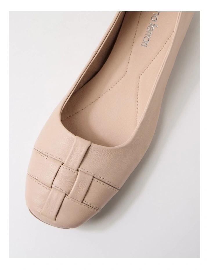 Tylan Stone Leather Flat Shoes image 4