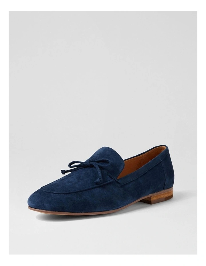 Idayne Navy Suede Flat Shoes image 2