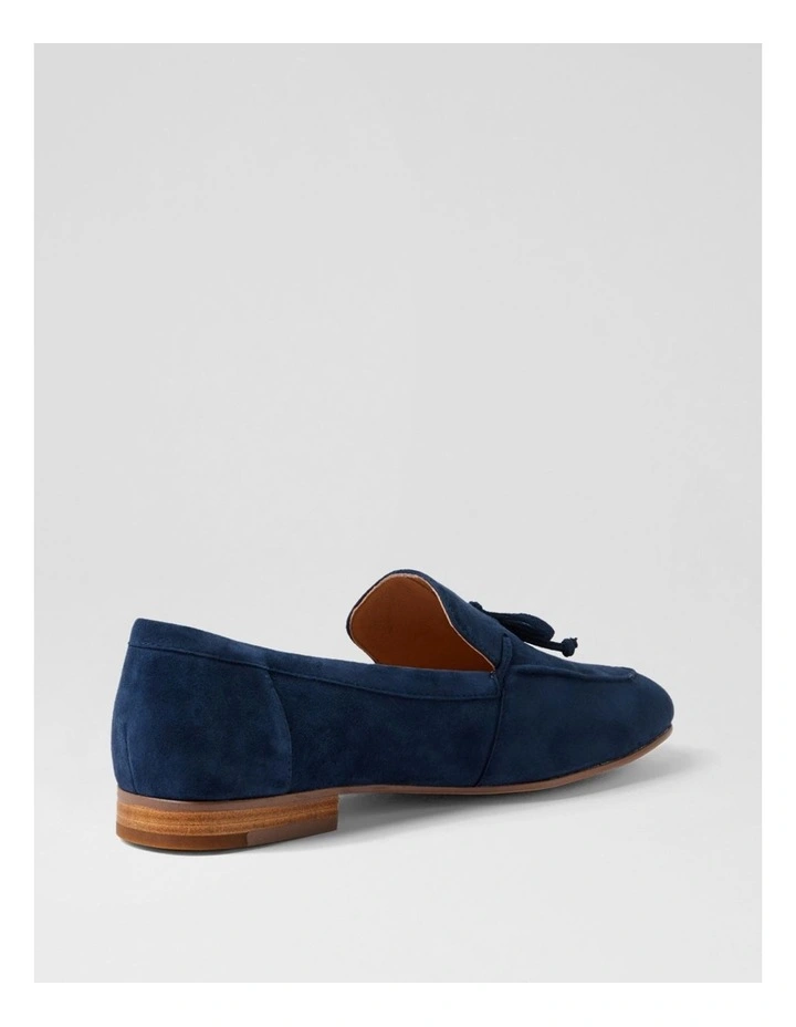 Idayne Navy Suede Flat Shoes image 3
