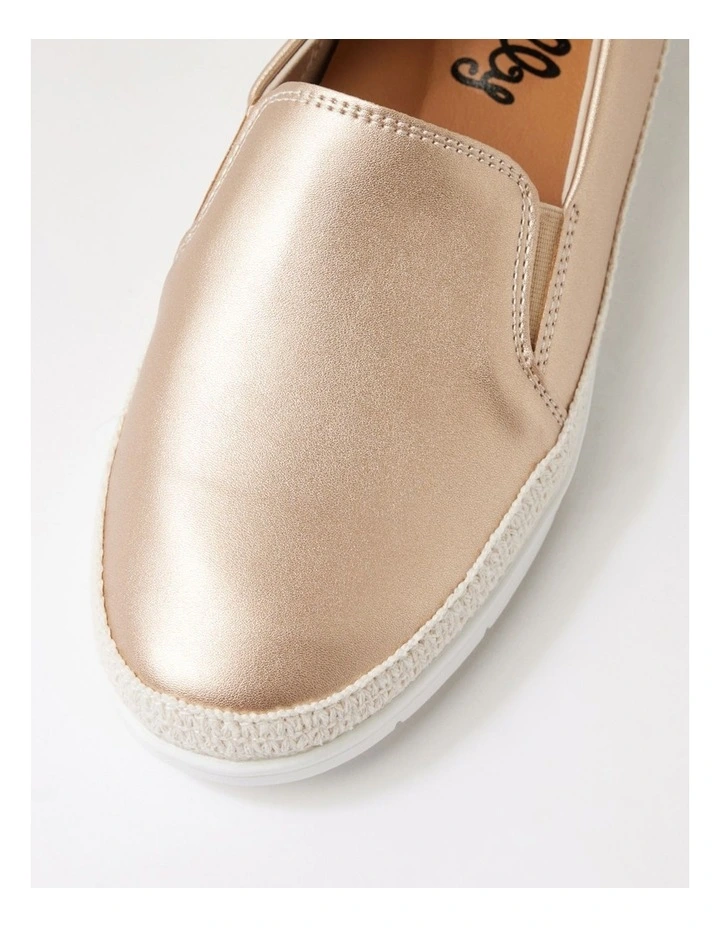 Mollo Champagne Flat Shoes image 4