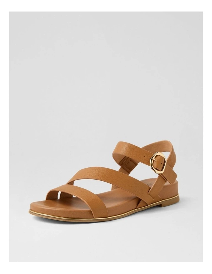 Lindi Dark Tan Leather Sandals image 2