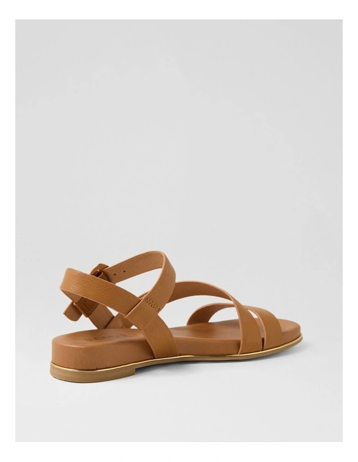 Lindi Dark Tan Leather Sandals image 3