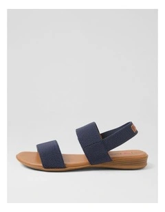 Divide Navy Fabric Sandals
