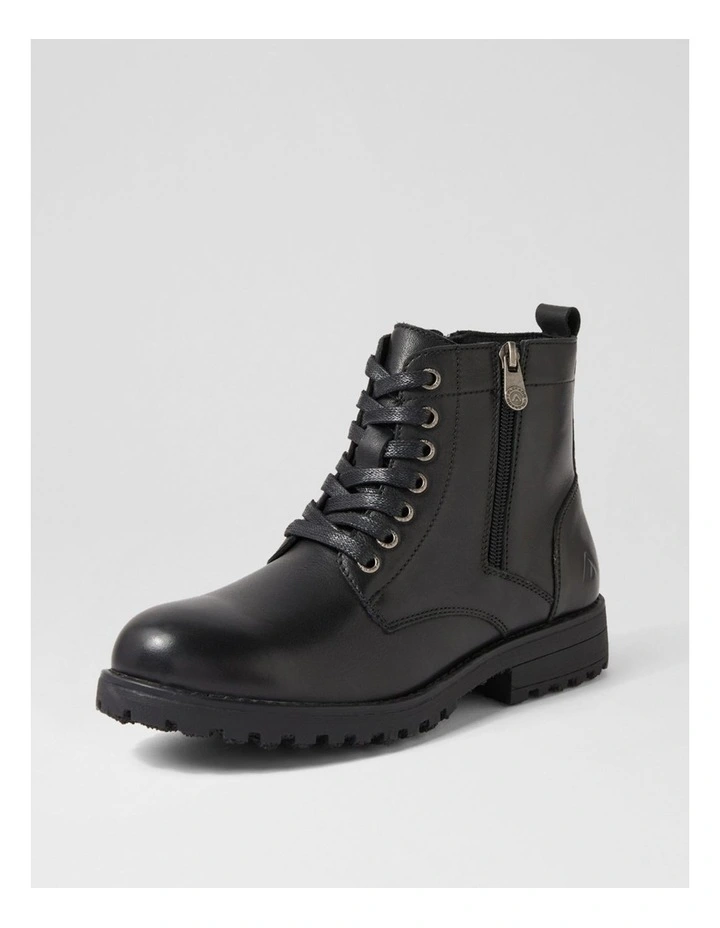Arjo Black Leather Ankle Boots image 2
