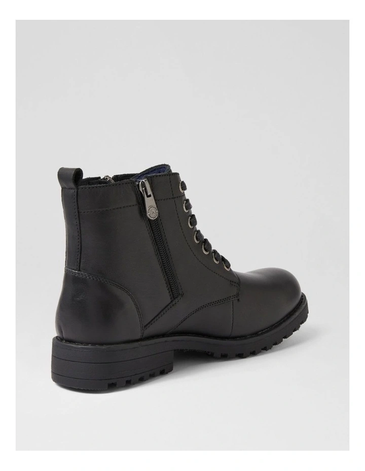 Arjo Black Leather Ankle Boots image 3