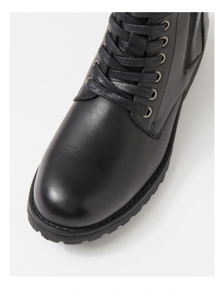 Arjo Black Leather Ankle Boots image 4