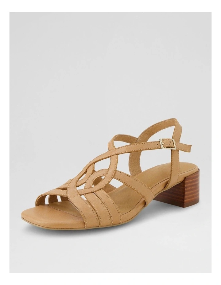 Phoenix D Dark Tan Leather Sandals image 2