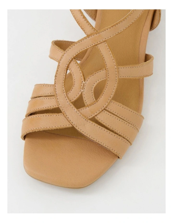 Phoenix D Dark Tan Leather Sandals image 4