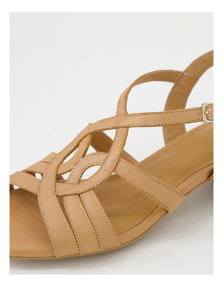 Phoenix D Dark Tan Leather Sandals image 5