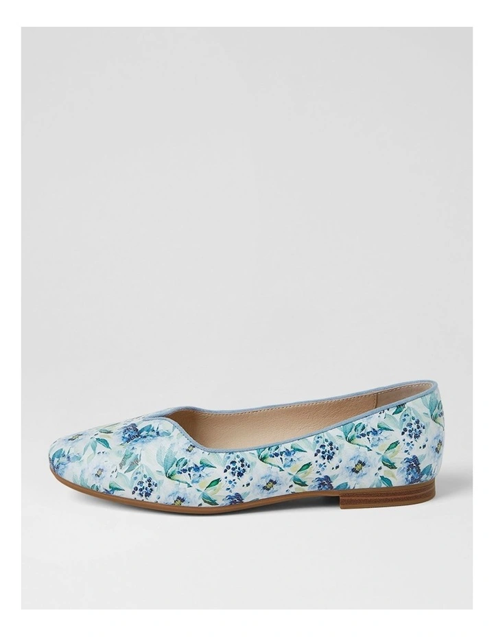 Urso D Blue Melody Leather Ballet Flats image 1