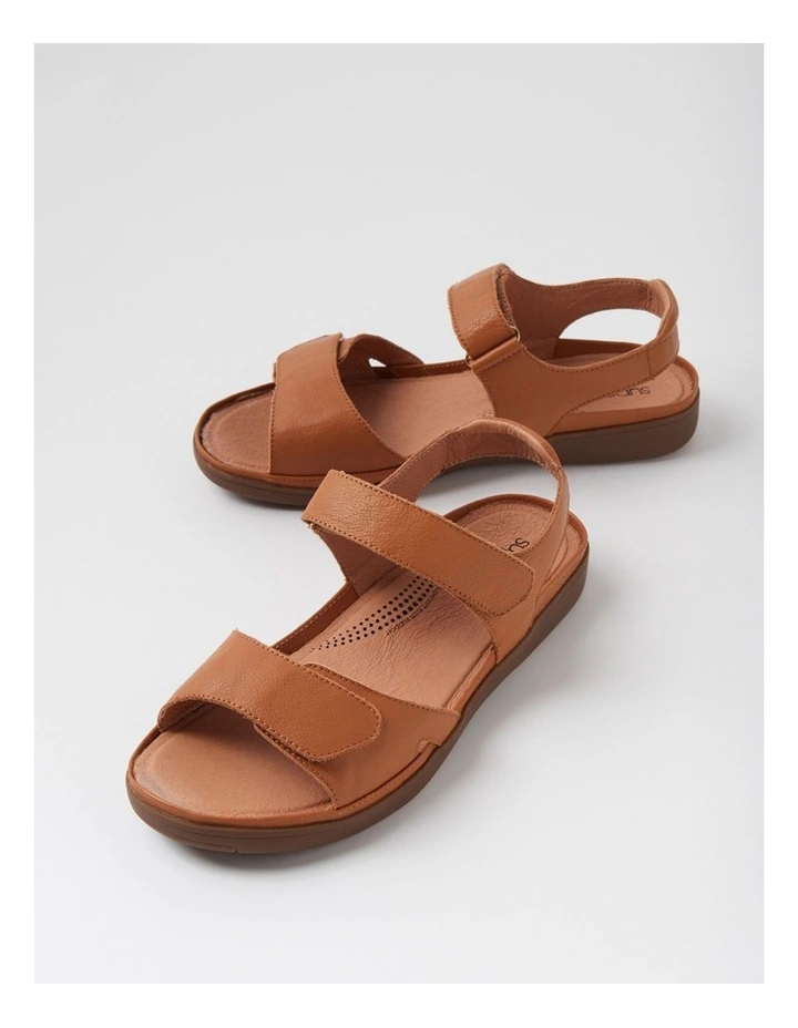 Kendals Dark Tan Gum Leather Sandals image 5