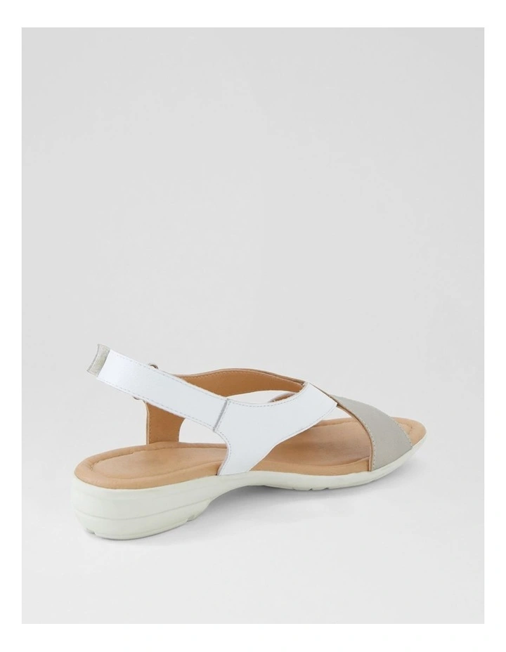 Bensin White Prosecco Leather Sandals image 3