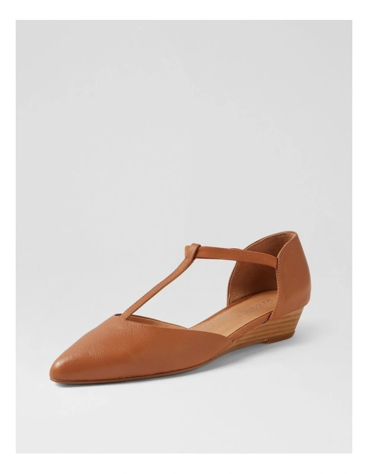 Pepps Dark Tan Leather Heels image 2