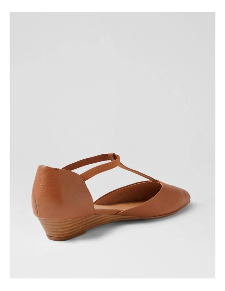 Pepps Dark Tan Leather Heels image 3