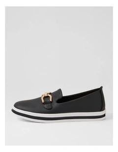 Nadison Black Flat Shoes